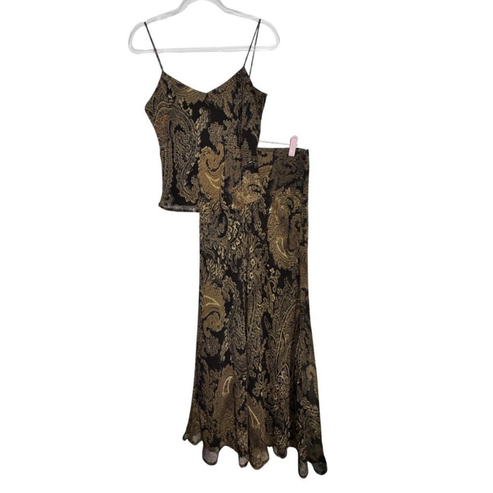 Ann Taylor Paisley Print Skirt Set